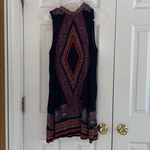 Print tank dress